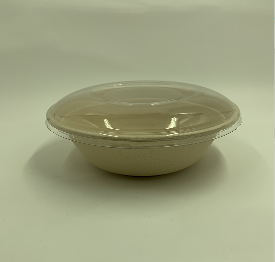 biodegradable disposable take-away fast food salad paper pulp  bowl