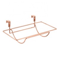 Under Cabinet Rose Gold Storage Tissue Holder Hanging Bathroom Toilet Roll Paper Holder